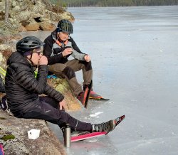 Fikapaus på Flaten