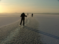 Jonas, Bengt och Karin på Orsasjön