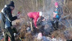 Korvgrillning vid Rälgen